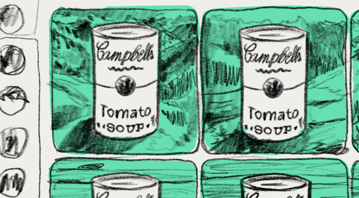 AI generated image of tomato soup